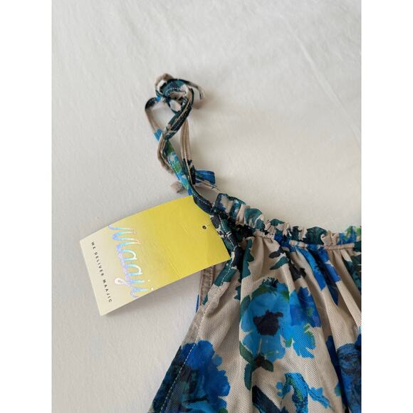 Maaji Mesh Cover up Short Dress Floral Print Size M NWT - Picture 4 of 4